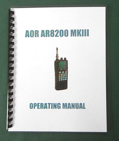AOR AR8200 MKIII Operating Manual