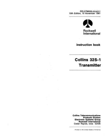 Collins 32S-1 Instruction Manual