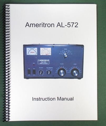 Ameritron AL-572 Instruction Manual