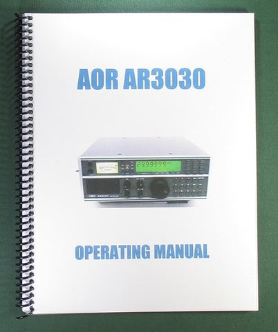 AOR AR3030 Operating Manual