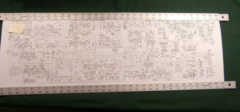 Yaesu FT-101E Service Manual: 11" X 36" Foldout Schematic & Protective Covers