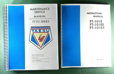 Yaesu FT-101E Service and Instruction Manuals: w /11" X 36" Foldout Schematics!