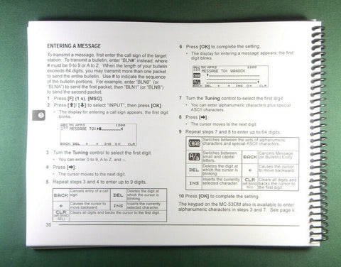 Kenwood TM-D700 Specialized Communications Manual: w/ Protective Covers!