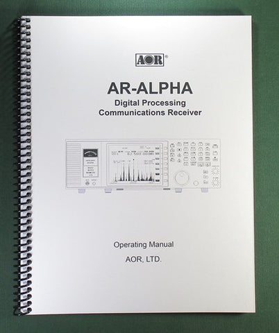 AOR AR-ALPHA Operating Manual
