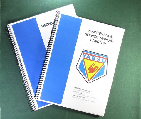 Yaesu FT-901DM Service & Instruction Manuals: with 11" X 17" Foldout Schematics!