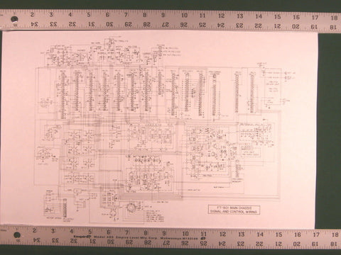 Yaesu FT-901DM /FT-902DM Service Manual:11"x17" Wiring Diagrams & Plastic Covers
