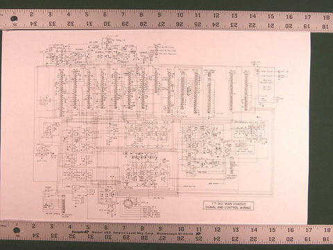 Yaesu FT-901DM Service & Instruction Manuals: with 11" X 17" Foldout Schematics!