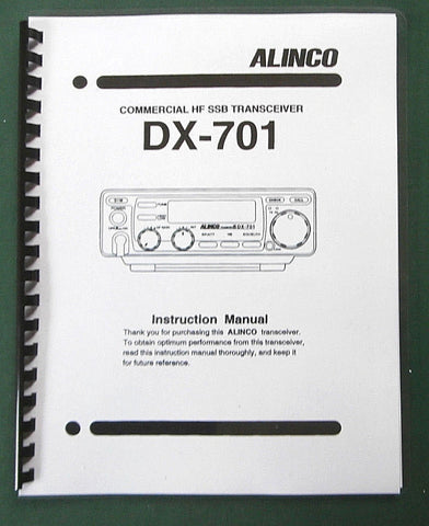 Alinco DX-701 Instruction Manual