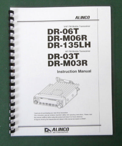 Alinco DR-06T / DR-03T Instruction Manual