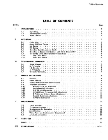 Collins 75S-1 Instruction Manual