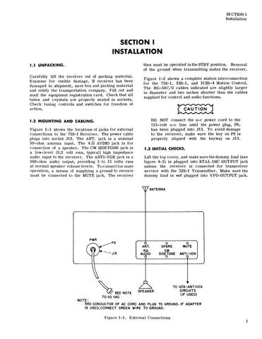 Collins 75S-1 Instruction Manual