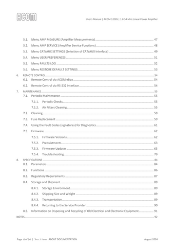 Acom 1200S User's Manual