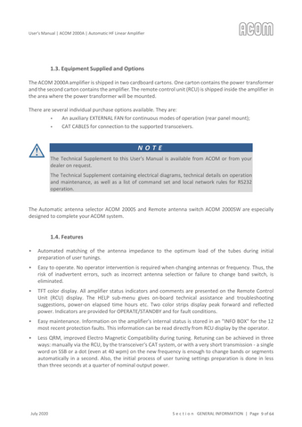 Acom 2000A User's Manual