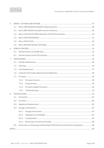 Acom 500S User's Manual