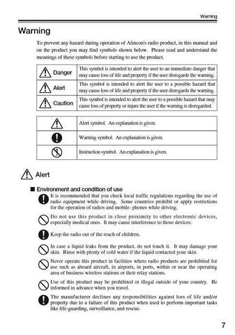 Alinco DJ-V57 Instruction Manual