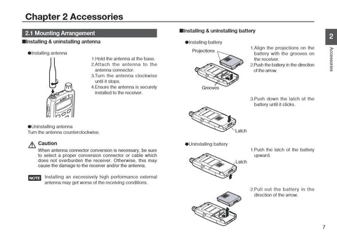 Alinco DJ-X7T/E Instruction Manual: Comb bound & Protective Plastic covers