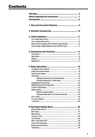 Alinco DR-06T / DR-03T Instruction Manual