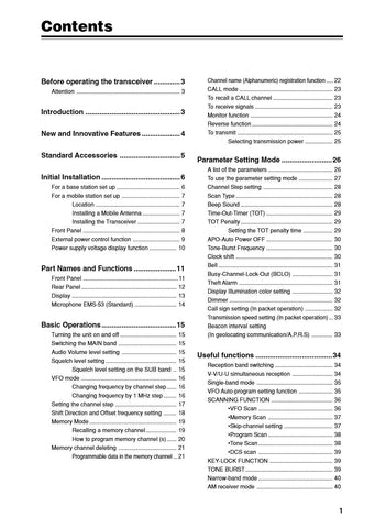 Alinco DR-620T/E Instruction Manual