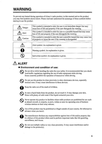 Alinco DX-SR9 Instruction Manual