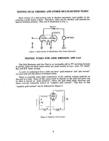 B&K Dyna-Quick 700 Tube Tester Instruction Manual