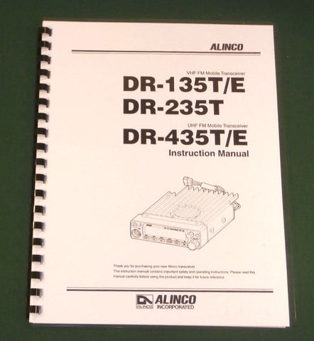 Alinco DR-135T/235T/435T Instruction Manual