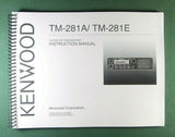 Kenwood TM-281A/E Instruction Manual - Premium Card Stock Covers & 28 LB Paper!