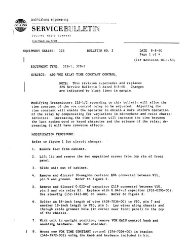 Collins 32S-1 Instruction Manual
