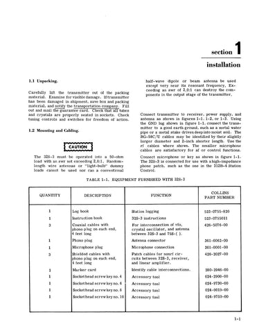 Collins 32S-3 Instruction Manual