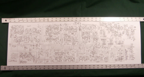 Yaesu FT-101E Service Manual: 11" X 36" Foldout Schematic & Protective Covers