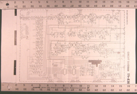Kenwood TS-430S Instruction & Service Manuals: 11" X 17" Foldout Diagrams!