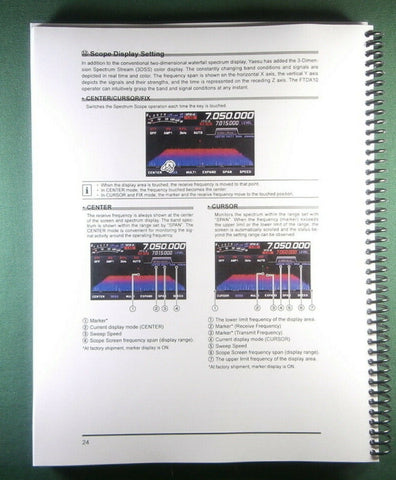 Yaesu FTdx10 Operation Manual - Full Color & Protective Covers!