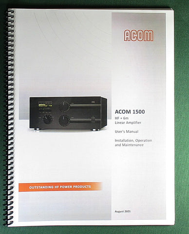 Acom 1500 User's Manual