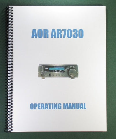 AOR AR-7030 Operating Manual