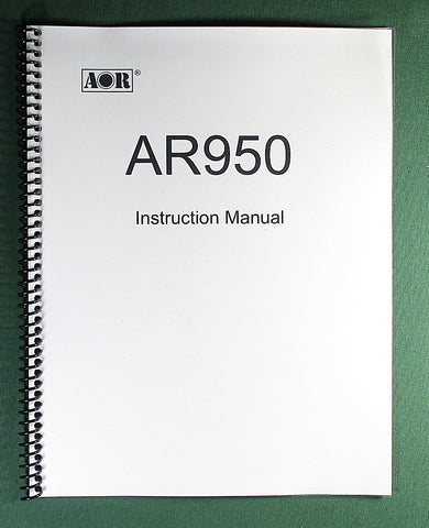 AOR AR950 Instruction Manual