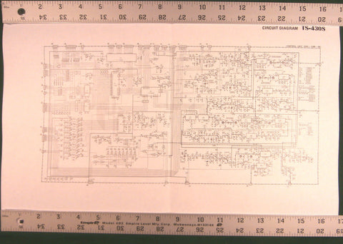 Kenwood TS-430S Instruction & Service Manuals: 11" X 17" Foldout Diagrams!