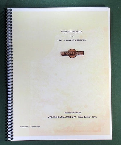 Collins 75A-1 Instruction Manual
