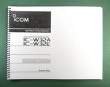 Icom IC-W32A/E Instruction Manual - with Protective Covers