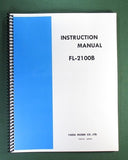 Yaesu FL-2100B Instruction Manual: 33" Foldout Schematic & Protective Covers!
