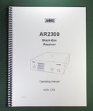 AOR AR2300 Operating Manual