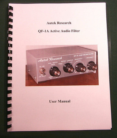 Autek Research QF-1A Instruction Manual