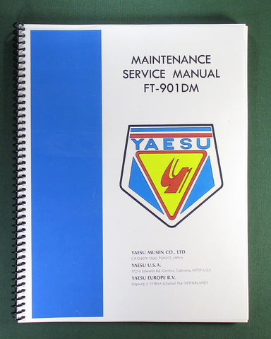 Yaesu FT-901DM /FT-902DM Service Manual:11"x17" Wiring Diagrams & Plastic Covers