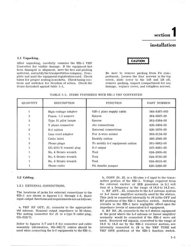 Collins 62S-1 Instruction Manual