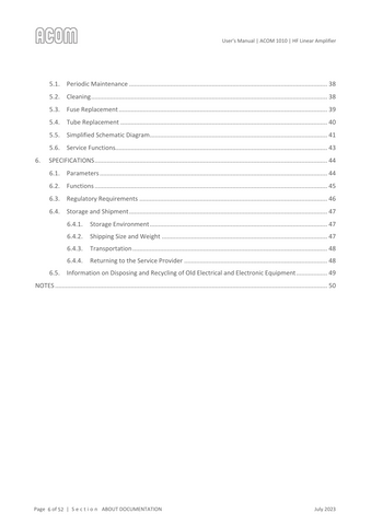 Acom 1010 User's Manual