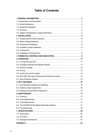 Acom 2100 User's Manual