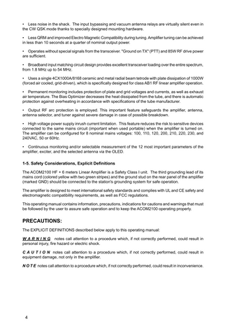 Acom 2100 User's Manual