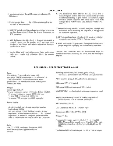 Ameritron AL-82 Instruction Manual