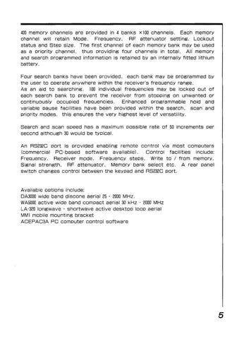 AOR AR-3000A Operating Manual