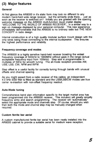 AOR AR8000 Operating Manual