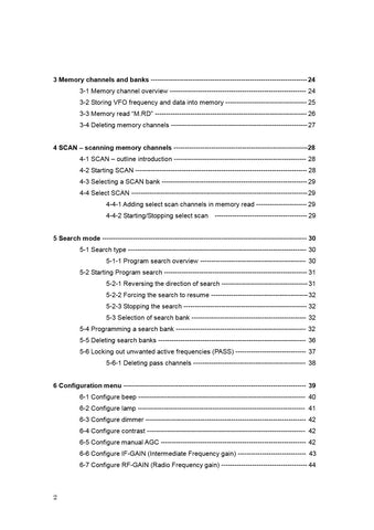 AOR AR-ONE Operating Manual