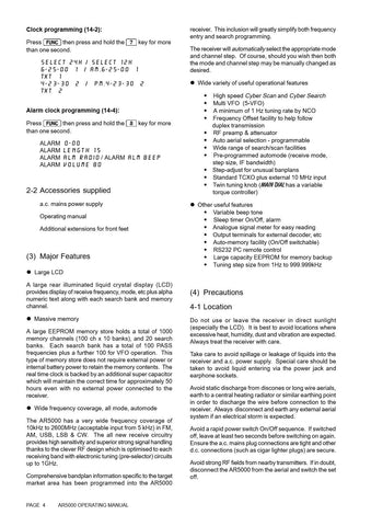 AOR AR5000 Operating Manual